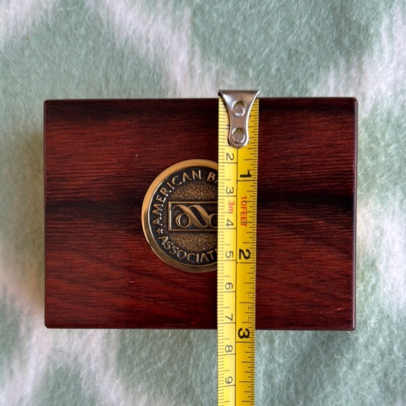 Solid brass and wood lid American Bankers Association Box - Picture 10 of 11